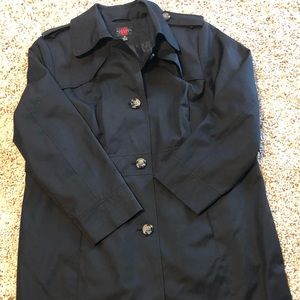 Black Plus Size Women’s Trench Coat